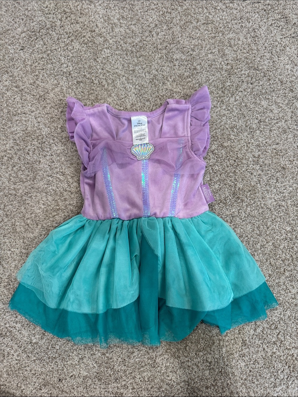 Disney “Ariel” Size 4 Purple & Teal Mermaid Tutu Dress Costume